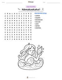 Prévia da folha de atividades imprimível Nāmakaokahaʻi