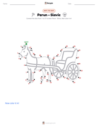 Perun - Slavic printable worksheet preview