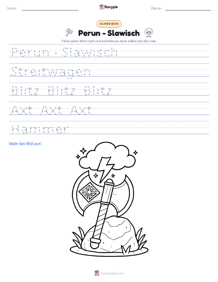 Schreibübung
