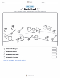 Robin Hood - Englisch druckbare Arbeitsblatt Vorschau