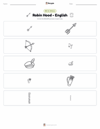 Robin Hood - English printable worksheet preview