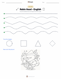 Robin Hood - English printable worksheet preview