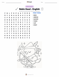 Robin Hood - English printable worksheet preview