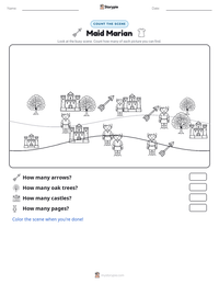 Maid Marian printable worksheet preview