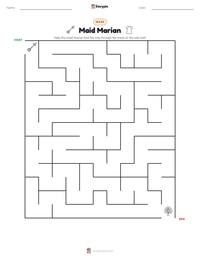 Maid Marian printable worksheet preview
