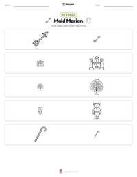 Maid Marian printable worksheet preview