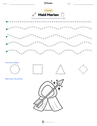 Maid Marian printable worksheet preview