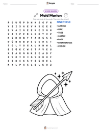 Maid Marian printable worksheet preview