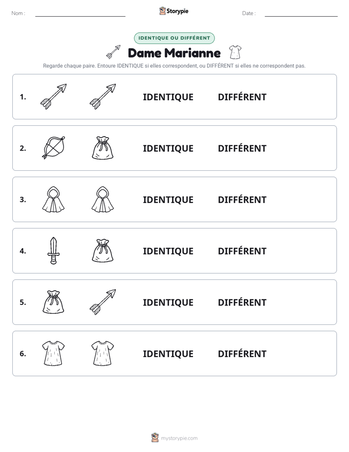 Identique ou Différent