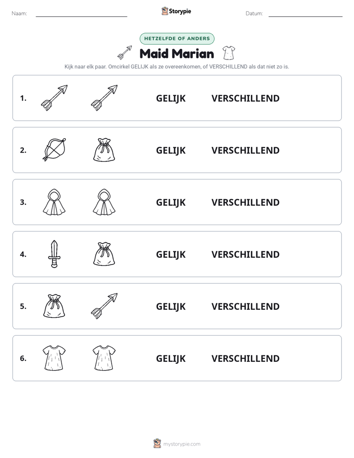 Zelfde of Verschillend
