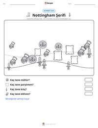 Nottingham Şerifi yazdırılabilir çalışma sayfası önizlemesi