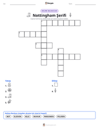 Nottingham Şerifi yazdırılabilir çalışma sayfası önizlemesi