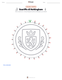 Anteprima della scheda stampabile di Sceriffo di Nottingham