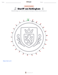 Sheriff van Nottingham afdrukbare werkblad voorbeeld