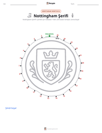 Nottingham Şerifi yazdırılabilir çalışma sayfası önizlemesi