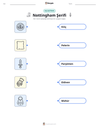 Nottingham Şerifi yazdırılabilir çalışma sayfası önizlemesi