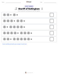 Sheriff of Nottingham printable worksheet preview