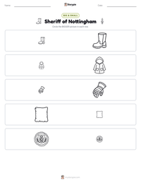 Sheriff of Nottingham printable worksheet preview