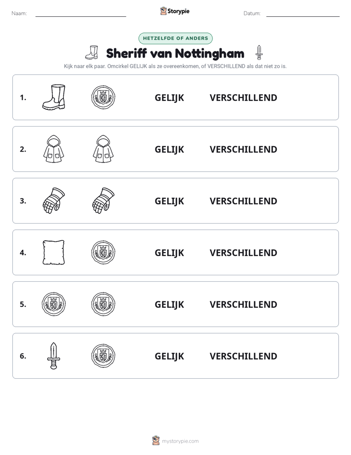 Zelfde of Verschillend