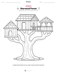 Sherwood Forest druckbare Arbeitsblatt Vorschau
