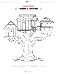 Anteprima della scheda stampabile di Foresta di Sherwood