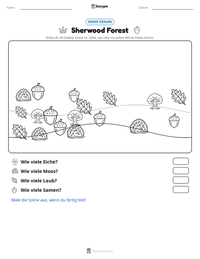Sherwood Forest druckbare Arbeitsblatt Vorschau