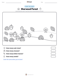 Sherwood Forest printable worksheet preview