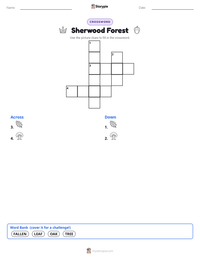 Sherwood Forest printable worksheet preview