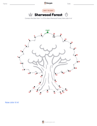 Sherwood Forest printable worksheet preview