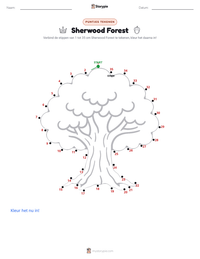 Sherwood Forest afdrukbare werkblad voorbeeld