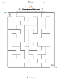 Sherwood Forest printable worksheet preview