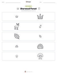 Sherwood Forest printable worksheet preview