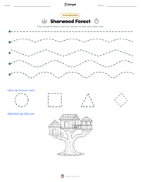 Sherwood Forest druckbare Arbeitsblatt Vorschau