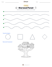 Sherwood Forest printable worksheet preview