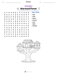 Sherwood Forest printable worksheet preview
