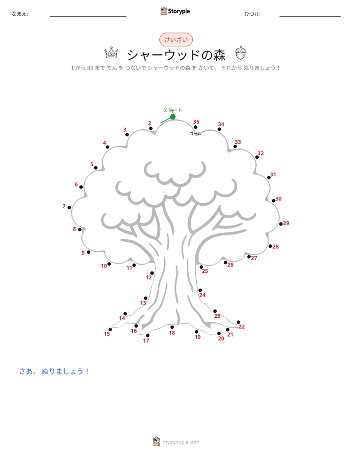 点つなぎ
