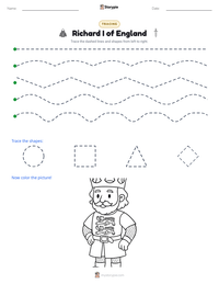 Richard I of England printable worksheet preview