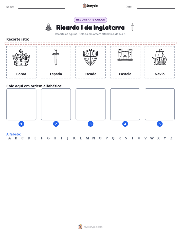 Recortar & Colar Alfabeto