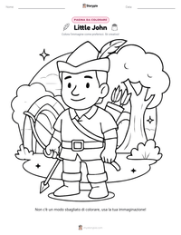 Anteprima della scheda stampabile di Little John