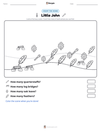Little John printable worksheet preview