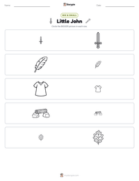 Little John printable worksheet preview