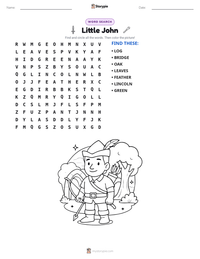 Little John printable worksheet preview