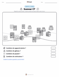 Aperçu de la feuille de travail imprimable Tomodensitomètre