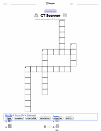 CT Scanner printable worksheet preview