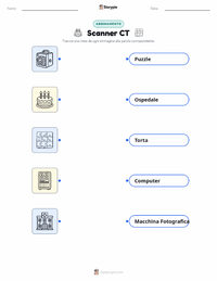 Scheda stampabile di Scanner CT per bambini