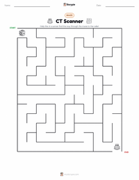 CT Scanner printable worksheet preview