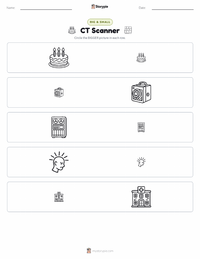 CT Scanner printable worksheet preview