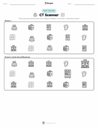 CT Scanner printable worksheet preview