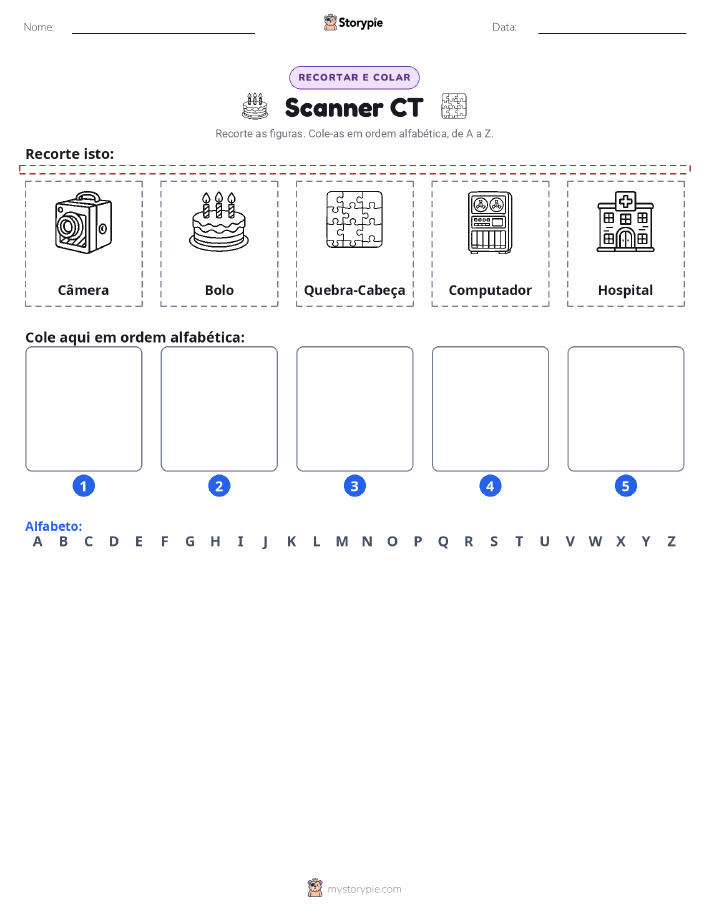 Recortar & Colar Alfabeto
