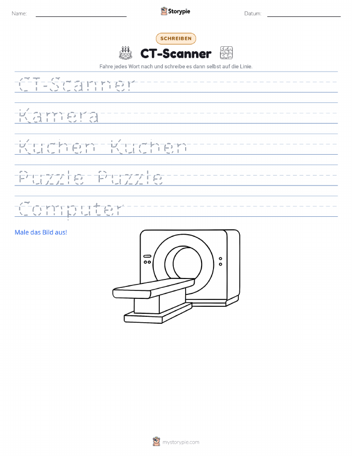 Schreibübung